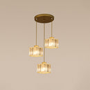 Simple Multi-Head Designer Crystal Kitchen Island Lamps