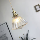 Brass Glass Ceiling Pendant Lights For Kitchen