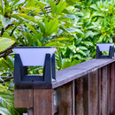Simple  Solar Power Black Outdoor LED Wall/Floor Lights