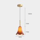 Bauhaus Retro Glass Flower Bedroom Hanging Light