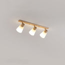 Modern Rotatable Wood Minimalism Decor Track Lighting For Hallway