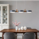 Metal Cylinder 3 Light Pendant Lights over Kitchen Island