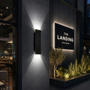Modern Outdoor Aluminium Elevate Wall Light for Patio Garden Porch