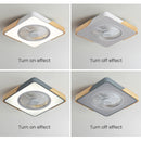 Modern Round Wood Ceiling Fans With LED Lights