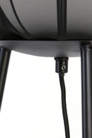 Floor lamp tripod 42x132 cm PLUMERIA black