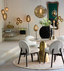 Floor lamp 3L E14 38x20x162 cm MAGDALA glass brown+gold