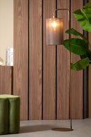 Floor lamp 33,5x28x155 cm DONIO wood print d brown+d brown