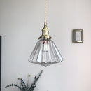 Brass Glass Ceiling Pendant Lights For Kitchen