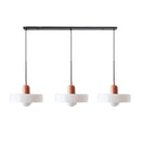 3 Heads Modern Art Decor Simple Glass Pendant Light