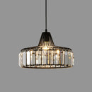 Modern Black Crystal Pendant Light