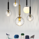 Nordic Simple Glass Bedside Pendant Light