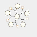 Creative Branch LED Living Room Ceiling Light