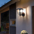 IP44 Weather-resistant Black Lantern Outdoor Lights for Garden