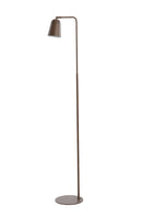 Floor lamp 32,5x23x147 cm SALOMO wood print dark brown