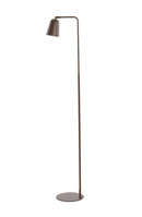 Floor lamp 32,5x23x147 cm SALOMO wood print dark brown