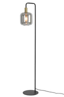 Floor lamp 32x28x155 cm LEKAR antique bronze+smoked glass