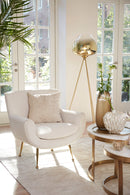 Floor lamp tripod 42x146 cm MAYSON glass gold-clear+gold