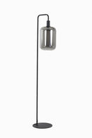 Floor lamp 35,5x28x155 cm LEKAR black+smoked glass high