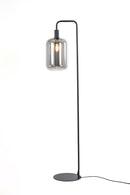 Floor lamp 35,5x28x155 cm LEKAR black+smoked glass high