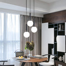 Modern Glass Pendant Light, Kitchen Dining Room Hanging Lampshade