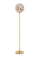 Floor lamp 30x160 cm MEDINA glass smoke+gold