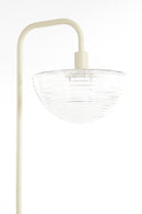 Floor lamp 43x30x165 cm BAYLIE matt cream+clear glass
