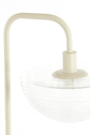 Floor lamp 43x30x165 cm BAYLIE matt cream+clear glass