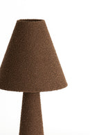 Floor lamp 50x168 cm DEVIA bouclé brown