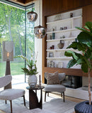 Floor lamp 38x180 cm MICKY linen brown