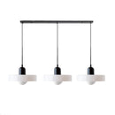 3 Heads Modern Art Decor Simple Glass Pendant Light