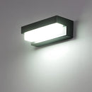 Solar Linear Black LED Outdoor Wall Light