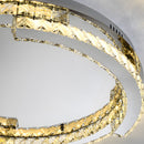 Luxury Stainless Steel Crystal Ceiling Lights LED Flush Mount Light