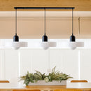 3 Heads Modern Art Decor Simple Glass Pendant Light
