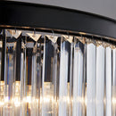 Modern Round Crystal Flush Mount Ceiling Light for Bedroom