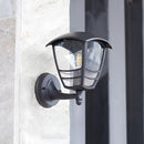 IP44 Weather-resistant Black Lantern Outdoor Lights for Garden