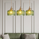 Vintage Stunning Cylinder Glass Pendant Light