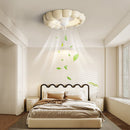 Macaron Simple Bedroom Ceiling Fan With Light