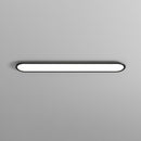 Minimalist Black Acrylic LED Flush Ceiling Lights For Living Room
