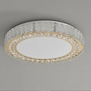 Luxury K9 Crystal Flush Mount Ceiling Light Fixture Compatible with Bedroom Living Room Kitchen