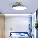 Modern Concise Circular LED Semi Flush Mount Ceiling Lights for Bedroom