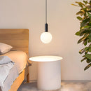Design Opalescent Glass Globe Bedroom Pendant Light
