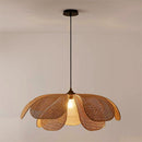 Rattan Petal Rustic Lamp Shade Pendant Light