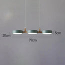 Nordic Pendant Light, 3 Light Colors Changeable, green, 77cm