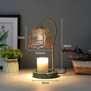 Modern Flower Shape Glass Warming Candle Lamp