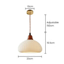 Vintage Nordic Ceramic White Pendant Light For Dining Room