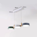 Contemporary Metal Cylinder Multi Light Nordic Pendant Light