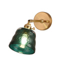 1-Bulb Adjustable Glass Wall Sconce