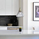 Brass Glass Ceiling Pendant Lights For Kitchen