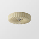 Vinatge Bauhaus Cream Glass Ceiling Light