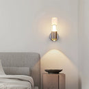 Clear Contemporary Cylinder Wall Lamp